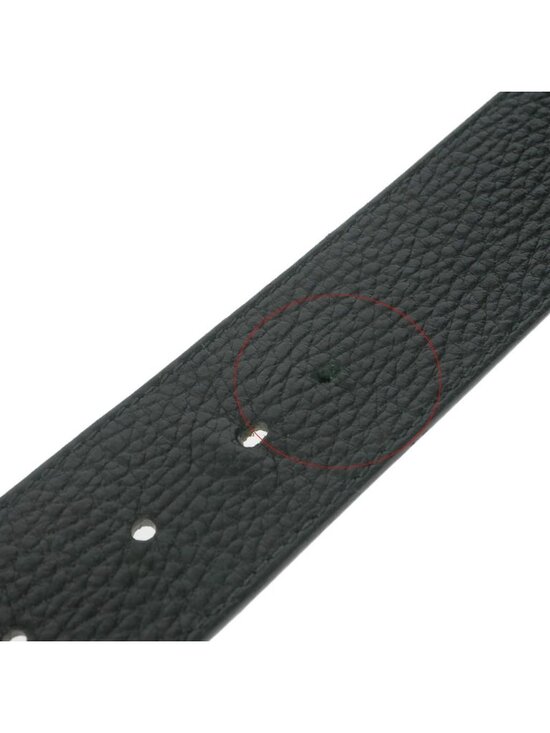 Gucci Interlocking Reversible Leather Buckle Belt 85 34 Black Brown main image 8